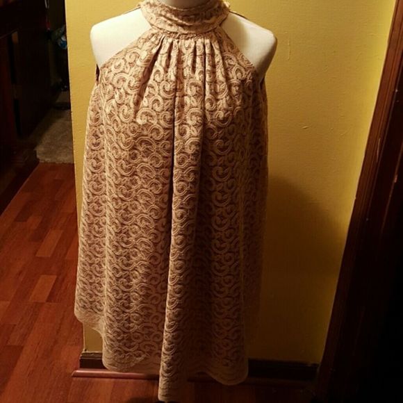 unbranded Dresses & Skirts - Vintage Nude/Blush Lace Mod Babydoll Dress